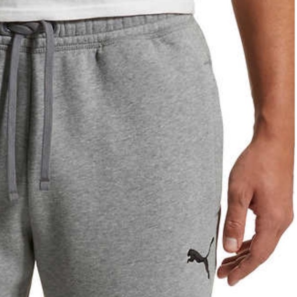 Puma Pants Puma Men Heavyweight Fleece Lined Sweatpants Gray Poshmark